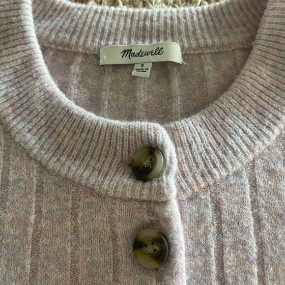 Madewell Striped Bowden Henley Sweater in Coziest Yarn 💗 size small - Picture 11 of 11